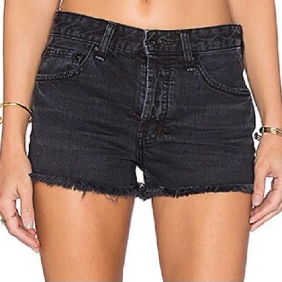 Free People Rock Denim Uptown Short Size 29 NWOT-Colour Blackbird - Picture 1 of 5